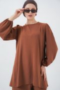 Ayrobin Tunik Pantolon Alt Üst Takım 6712 - Sütlü Kahve resmi